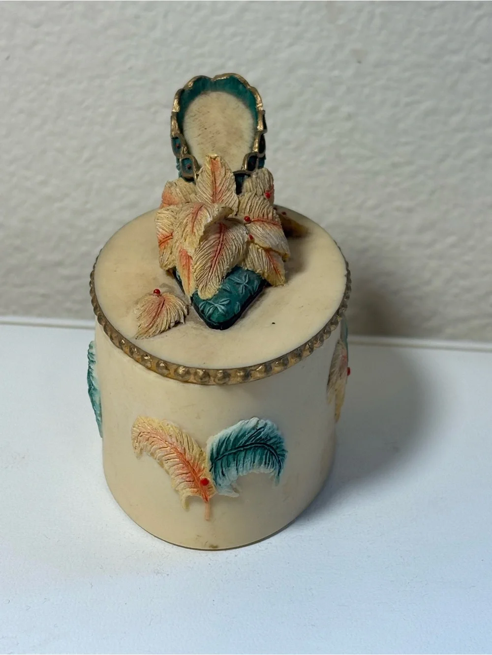 Vintage Willow Hall “Annabel” Victorian Shoe Trinket Box